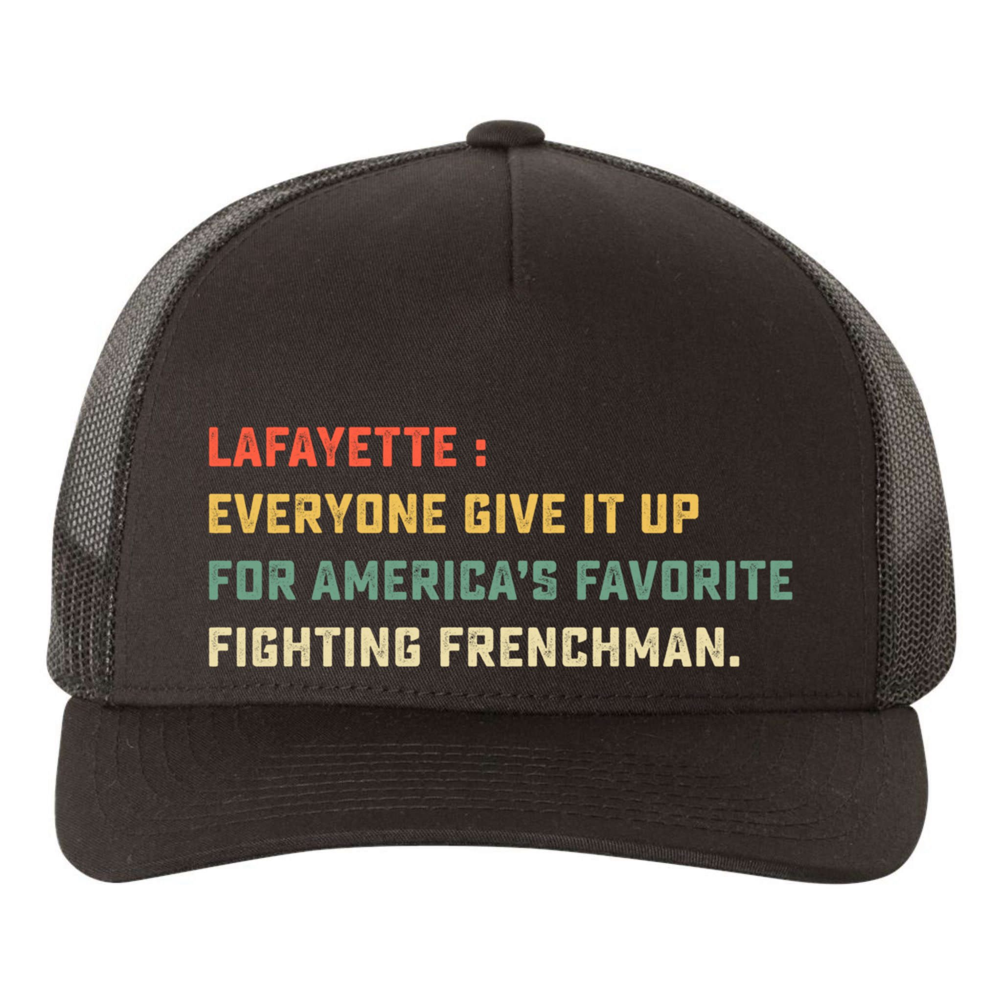 Lafayette Hamilton America Favorite Fighting French Gift Yupoong Adult 5-Panel Trucker Hat