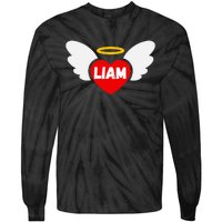 Liam Heart Angel Wings Love Tie-Dye Long Sleeve Shirt