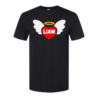 Liam Heart Angel Wings Love Softstyle CVC T-Shirt