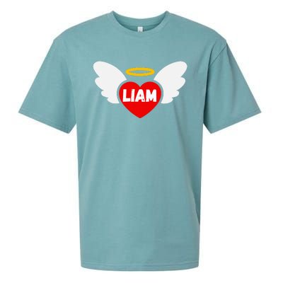 Liam Heart Angel Wings Love Sueded Cloud Jersey T-Shirt