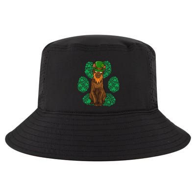 Leprechaun Havana Brown St Patricks Day Shamrock Paw Gift Cool Comfort Performance Bucket Hat