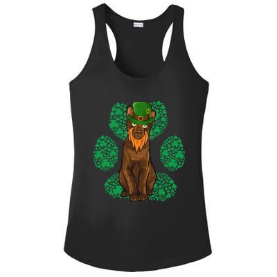 Leprechaun Havana Brown St Patricks Day Shamrock Paw Gift Ladies PosiCharge Competitor Racerback Tank