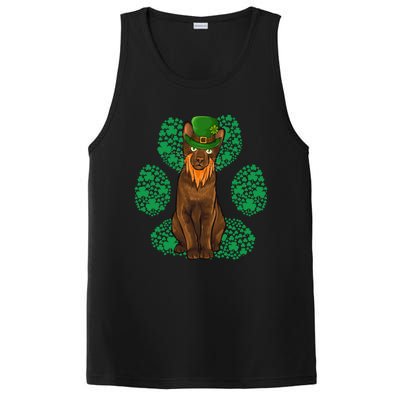 Leprechaun Havana Brown St Patricks Day Shamrock Paw Gift PosiCharge Competitor Tank