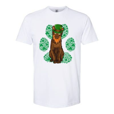 Leprechaun Havana Brown St Patricks Day Shamrock Paw Gift Softstyle® CVC T-Shirt