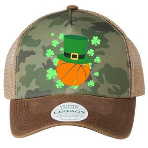 Leprechaun Hat Basketball St Patricks Day Meaningful Gift Legacy Tie Dye Trucker Hat