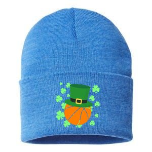 Leprechaun Hat Basketball St Patricks Day Meaningful Gift Sustainable Knit Beanie