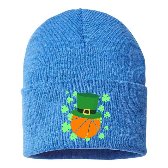 Leprechaun Hat Basketball St Patricks Day Meaningful Gift Sustainable Knit Beanie