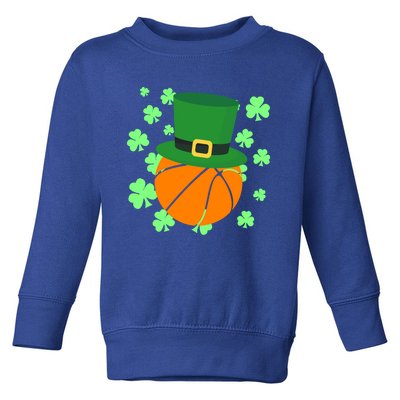 Leprechaun Hat Basketball St Patricks Day Meaningful Gift Toddler Sweatshirt