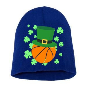 Leprechaun Hat Basketball St Patricks Day Meaningful Gift Short Acrylic Beanie