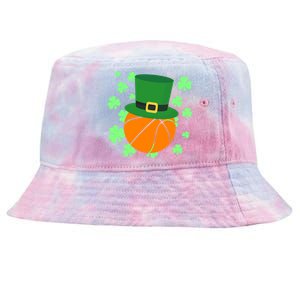 Leprechaun Hat Basketball St Patricks Day Meaningful Gift Tie-Dyed Bucket Hat