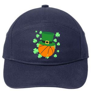 Leprechaun Hat Basketball St Patricks Day Meaningful Gift 7-Panel Snapback Hat