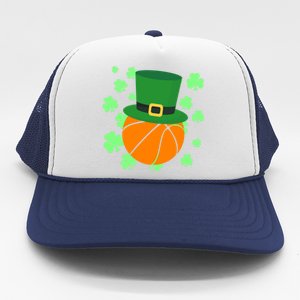 Leprechaun Hat Basketball St Patricks Day Meaningful Gift Trucker Hat