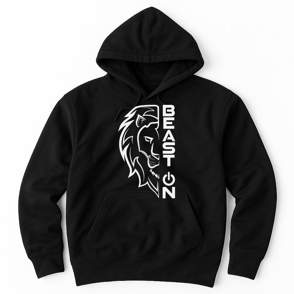Lion Head Beast On Gym Workout Bodybuilding Fitness Training  Hoodie