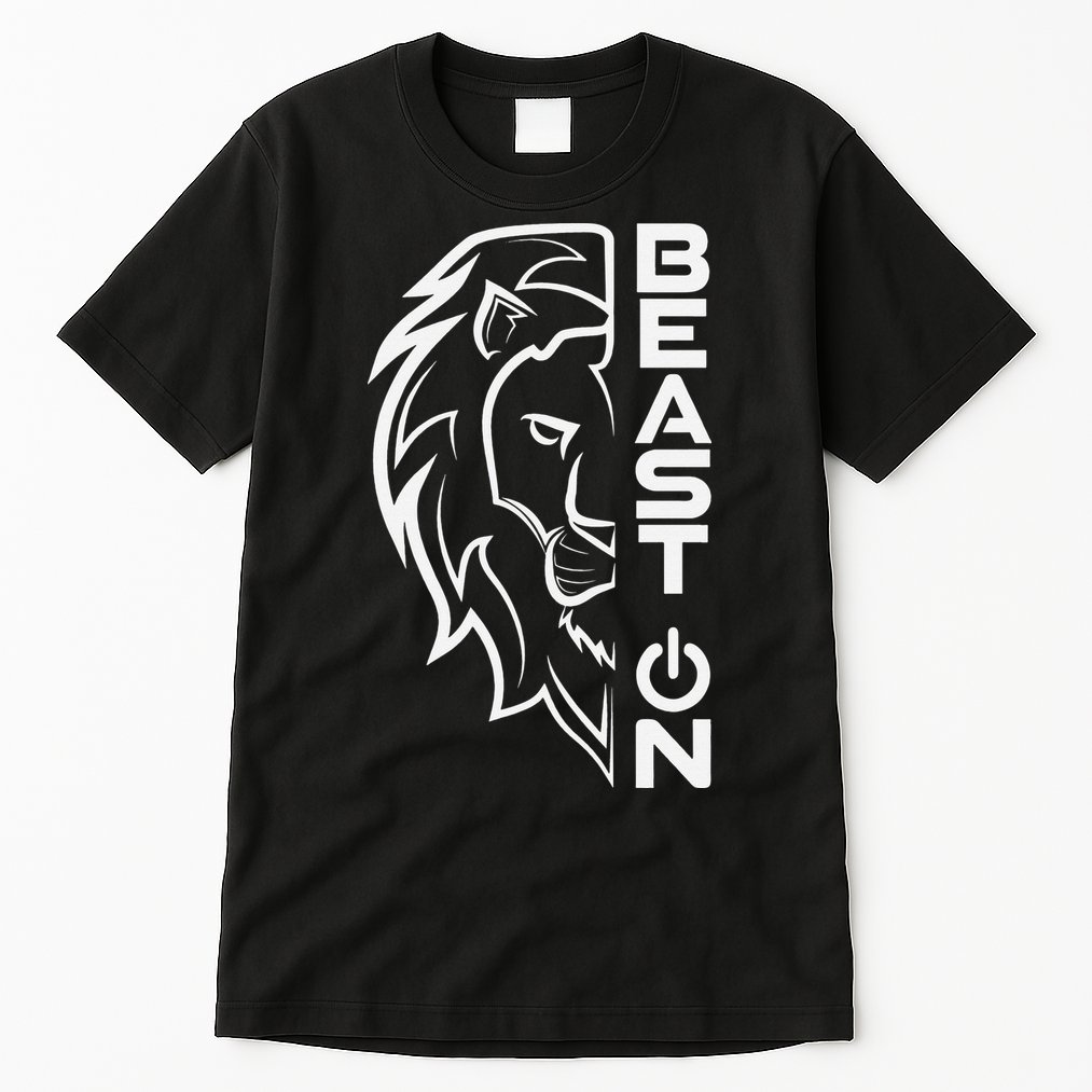 Lion Head Beast On Gym Workout Bodybuilding Fitness Training  Tall T-Shirt