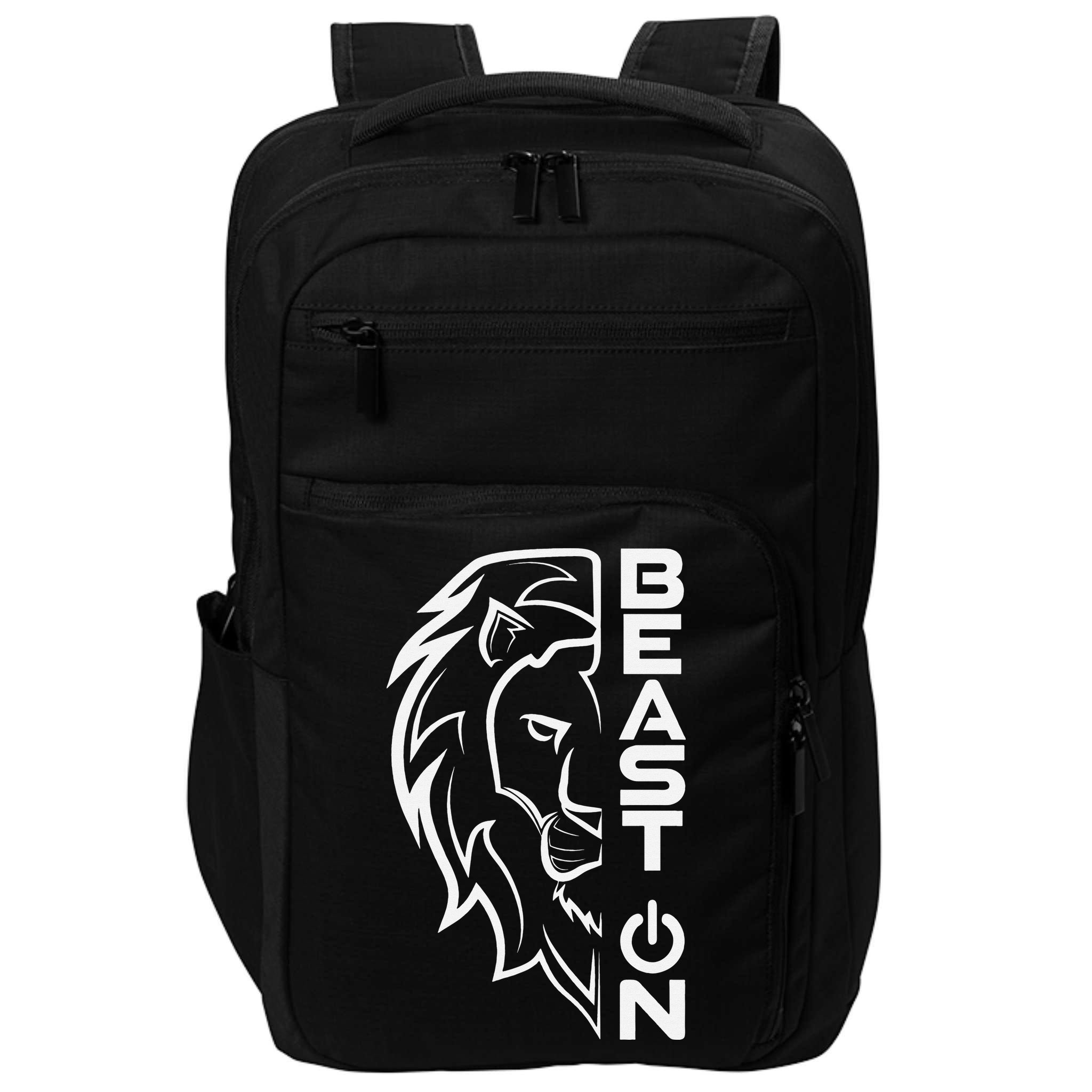 Lion Head Beast On Gym Workout Bodybuilding Fitness Training  Impact Tech Backpack