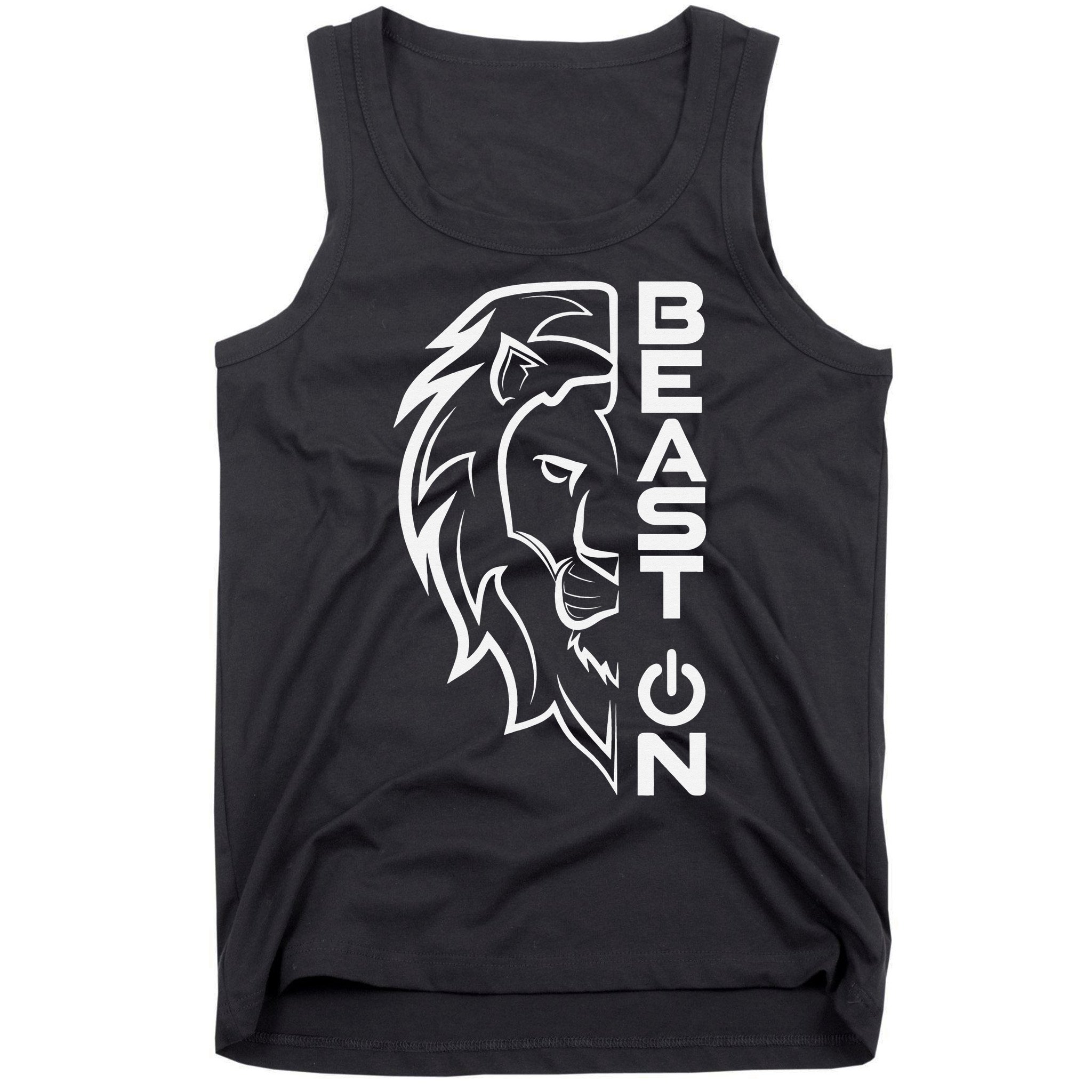 Lion Head Beast On Gym Workout Bodybuilding Fitness Training  Tank Top