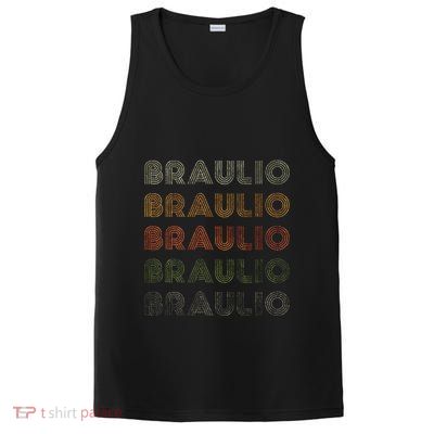 Love Heart Braulio Grunge Vintage Style Black Braulio PosiCharge Competitor Tank