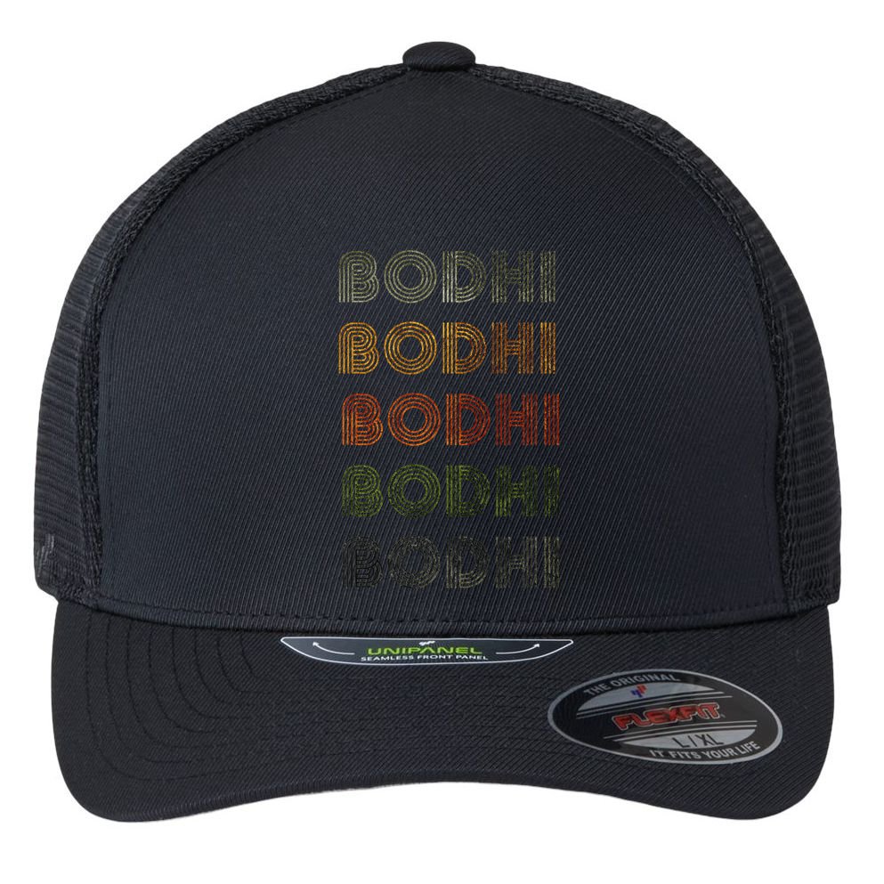 Love Heart Bodhi Grungevintage Style Black Bodhi Flexfit Unipanel Trucker Cap