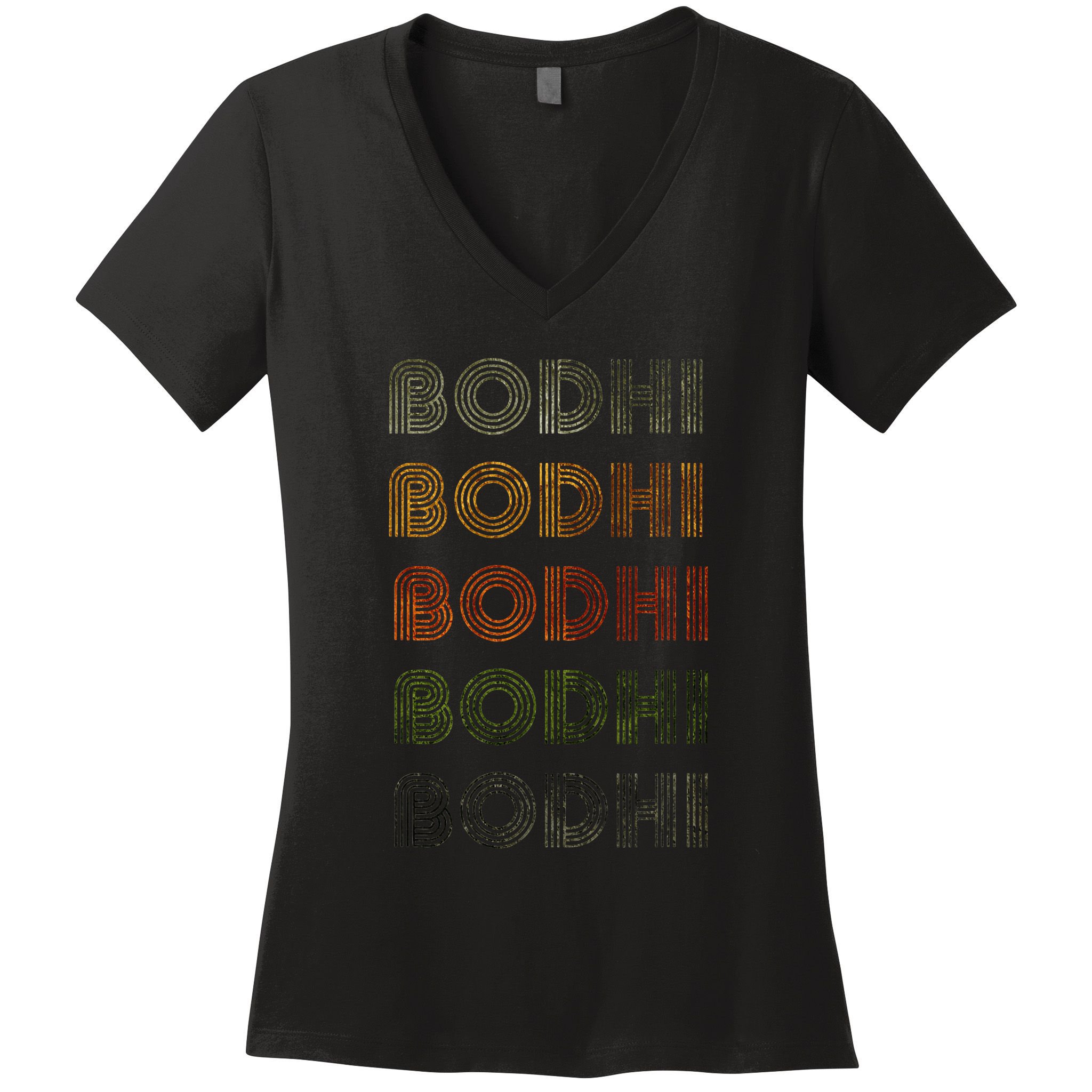 Love Heart Bodhi Grungevintage Style Black Bodhi Women's V-Neck T-Shirt