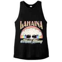 Lahaina Hawaii Banyan Tree #Maui Strong Ladies PosiCharge Tri-Blend Wicking Tank