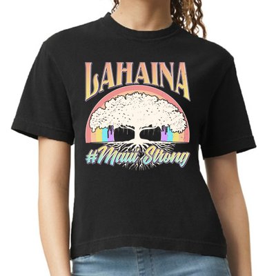 Lahaina Hawaii Banyan Tree #Maui Strong Comfort Colors Boxy T-Shirt