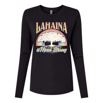 Lahaina Hawaii Banyan Tree #Maui Strong Womens Cotton Relaxed Long Sleeve T-Shirt