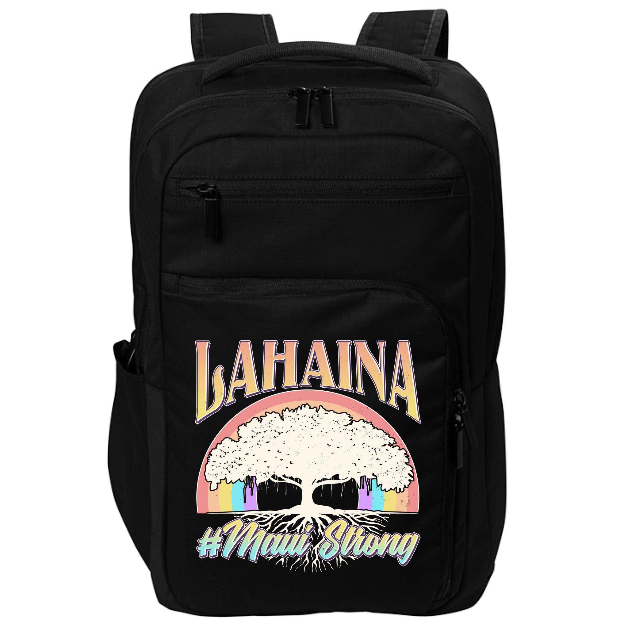 Lahaina Hawaii Banyan Tree #Maui Strong Impact Tech Backpack