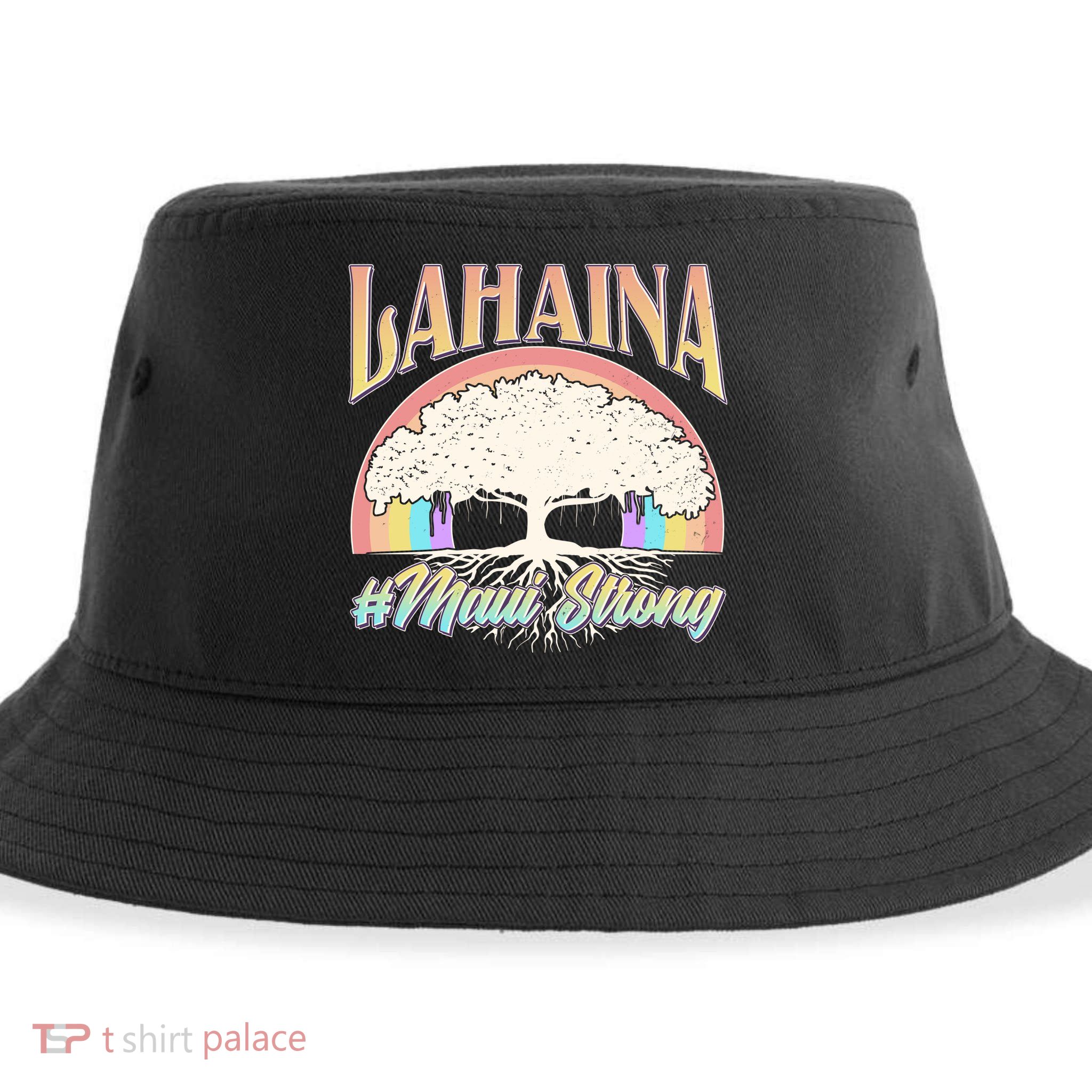 Lahaina Hawaii Banyan Tree #Maui Strong Sustainable Bucket Hat