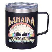 Lahaina Hawaii Banyan Tree #Maui Strong 12oz Stainless Steel Coffee Mug