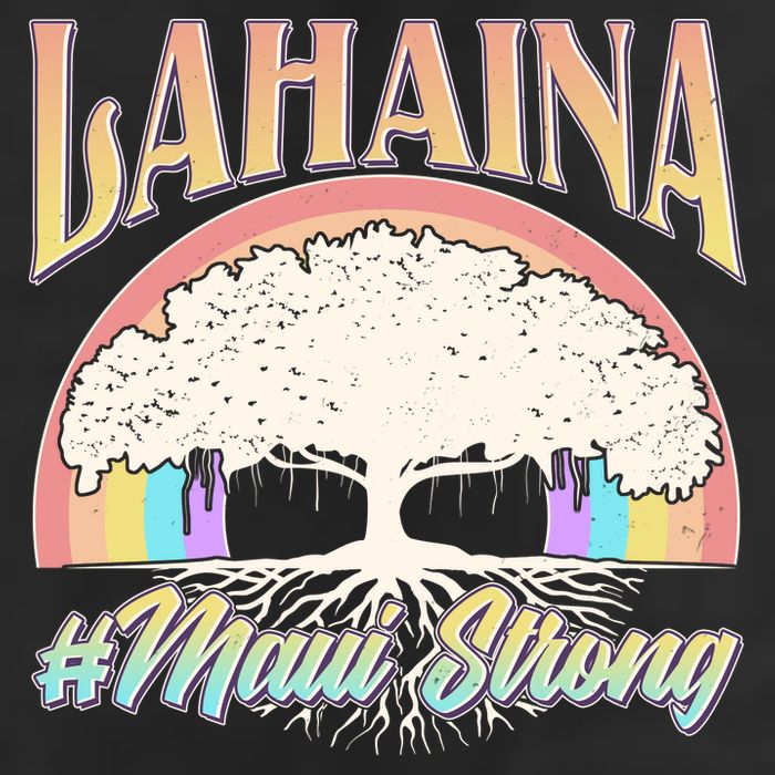 Lahaina Hawaii Banyan Tree #Maui Strong 12oz Stainless Steel Coffee Mug
