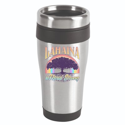 Lahaina Hawaii Banyan Tree #Maui Strong 16oz Travel Tumbler
