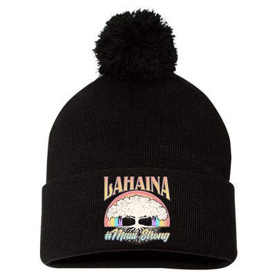 Lahaina Hawaii Banyan Tree #Maui Strong Pom Pom 12in Knit Beanie