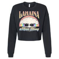 Lahaina Hawaii Banyan Tree #Maui Strong Cropped Pullover Crew