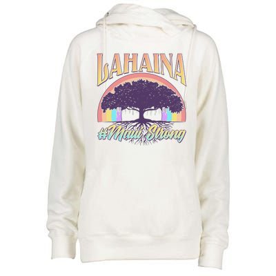 Lahaina Hawaii Banyan Tree #Maui Strong Womens Funnel Neck Pullover Hood