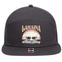 Lahaina Hawaii Banyan Tree #Maui Strong 7 Panel Mesh Trucker Snapback Hat