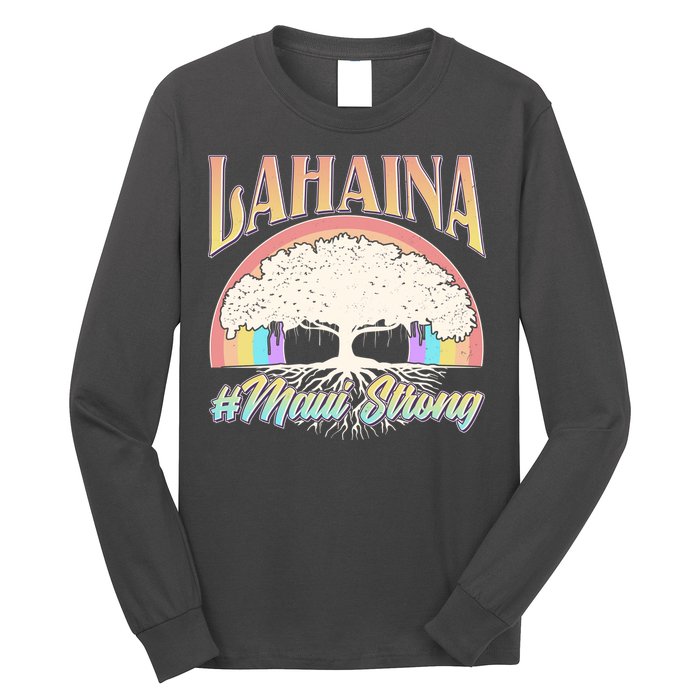 Lahaina Hawaii Banyan Tree #Maui Strong Long Sleeve Shirt