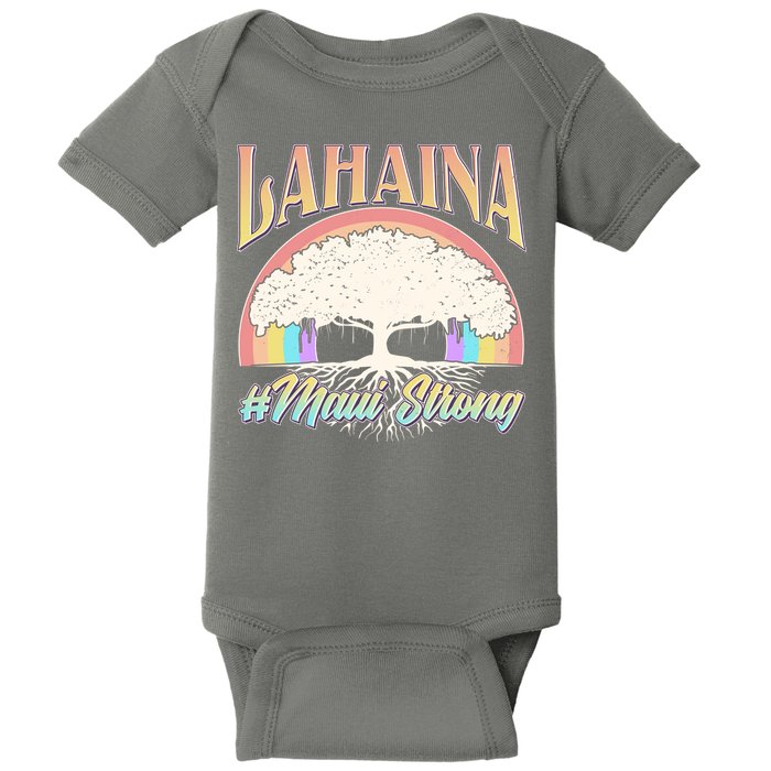 Lahaina Hawaii Banyan Tree #Maui Strong Baby Bodysuit