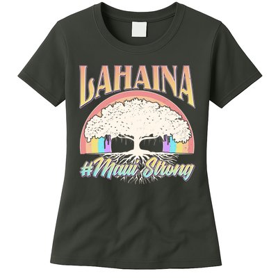 Lahaina Hawaii Banyan Tree #Maui Strong Womens T-Shirt