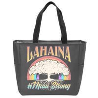 Lahaina Hawaii Banyan Tree #Maui Strong Zip Tote Bag