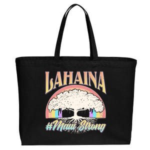 Lahaina Hawaii Banyan Tree #Maui Strong Cotton Canvas Jumbo Tote