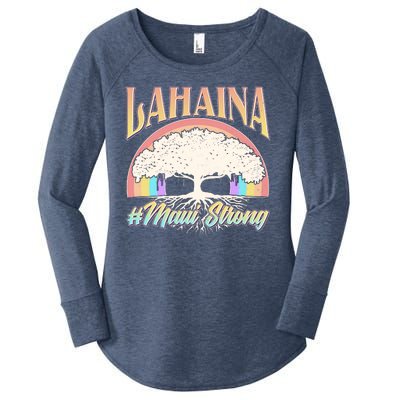 Lahaina Hawaii Banyan Tree #Maui Strong Women's Perfect Tri Tunic Long Sleeve Shirt