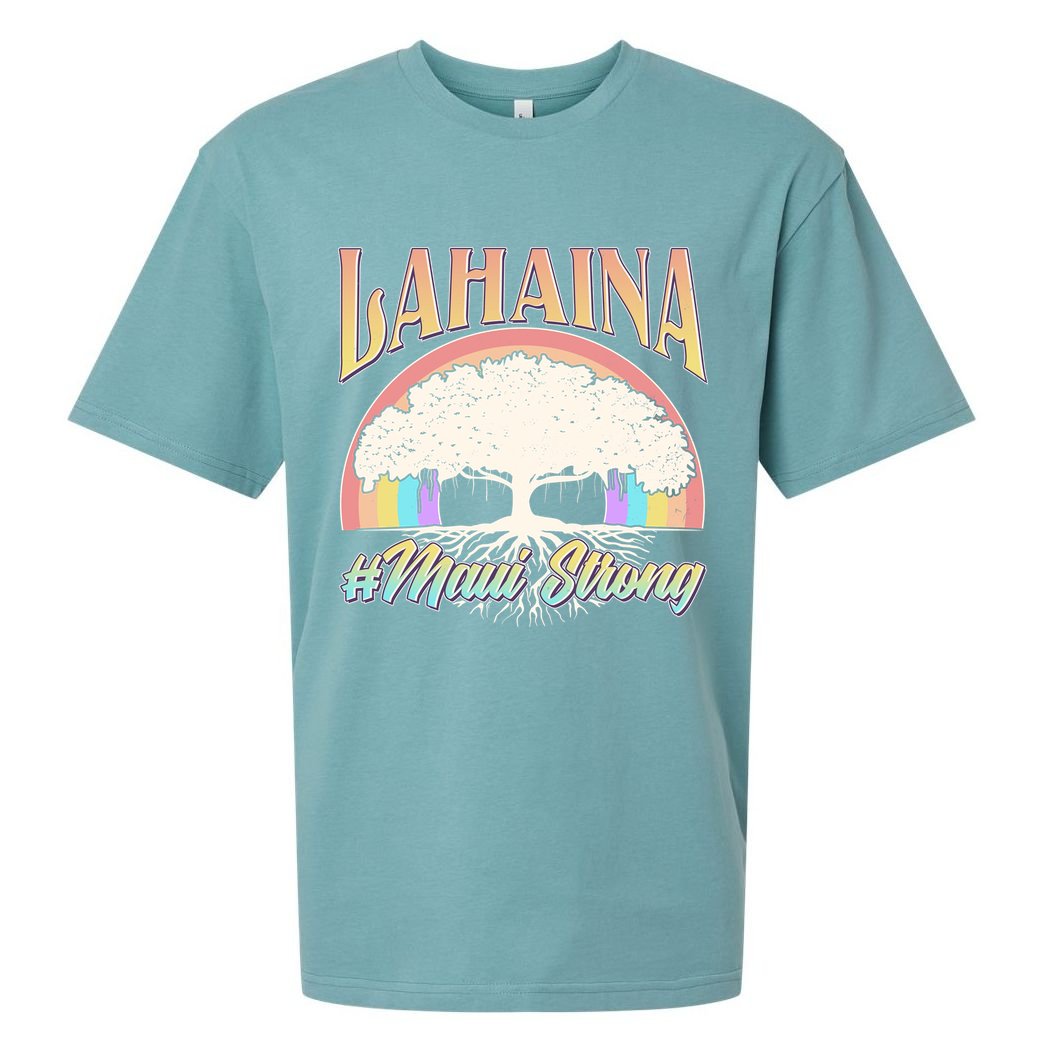Lahaina Hawaii Banyan Tree #Maui Strong Sueded Cloud Jersey T-Shirt
