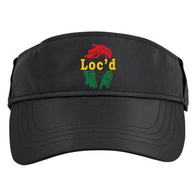 Loc'd Hair Black Woman Melanin Juneteenth Adult Drive Performance Visor