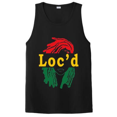 Loc'd Hair Black Woman Melanin Juneteenth PosiCharge Competitor Tank