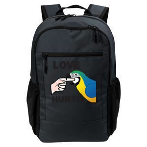 Love Hurts Blue And Gold Macaw Parrot Gift Daily Commute Backpack