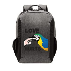 Love Hurts Blue And Gold Macaw Parrot Gift Vector Backpack