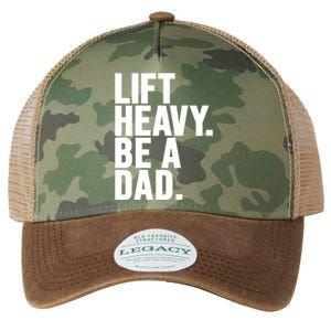 Lift Heavy Be A Dad Fit Dad Bod Fathers Day Gym Design Gift Legacy Tie Dye Trucker Hat