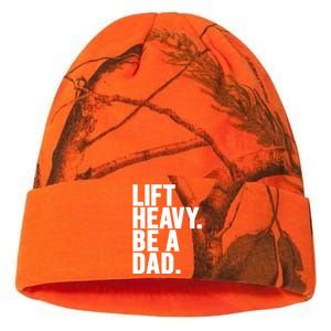 Lift Heavy Be A Dad Fit Dad Bod Fathers Day Gym Design Gift Kati Licensed 12" Camo Beanie