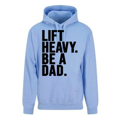 Lift Heavy Be A Dad Fit Dad Bod Fathers Day Gym Design Gift Unisex Surf Hoodie