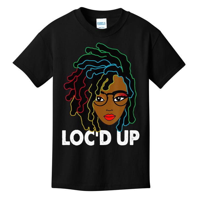 Locs Hair Black History Month For   Dreadlocks Kids T-Shirt